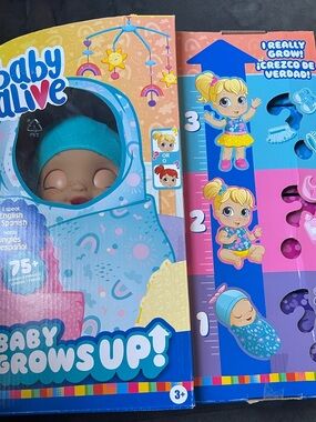 Hasbro Baby Alive Interactive Doll - Baby Grows Up! NIB *Box Damage Free Gift!!!